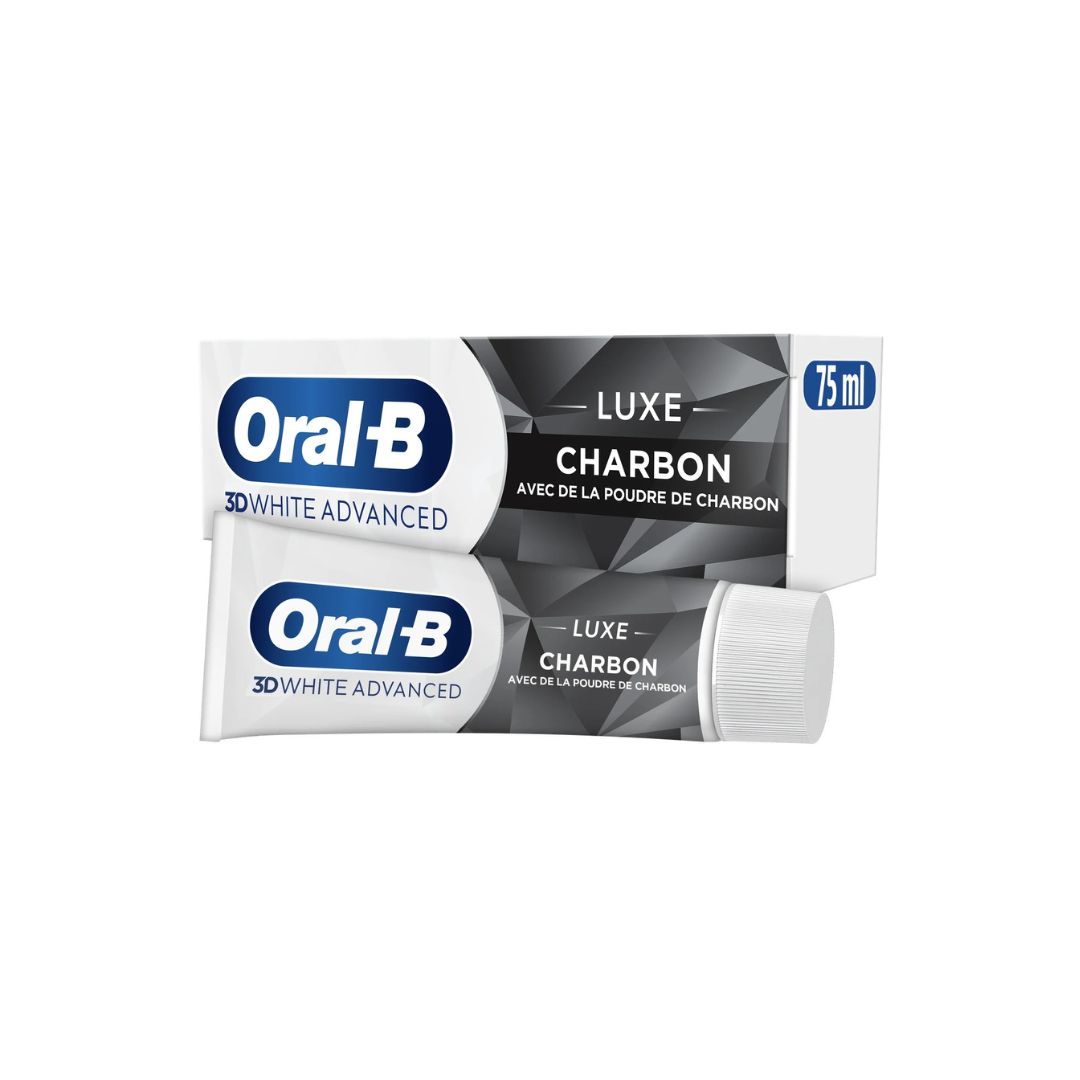 image ORAL B dentifrice 3D white advanced charbon